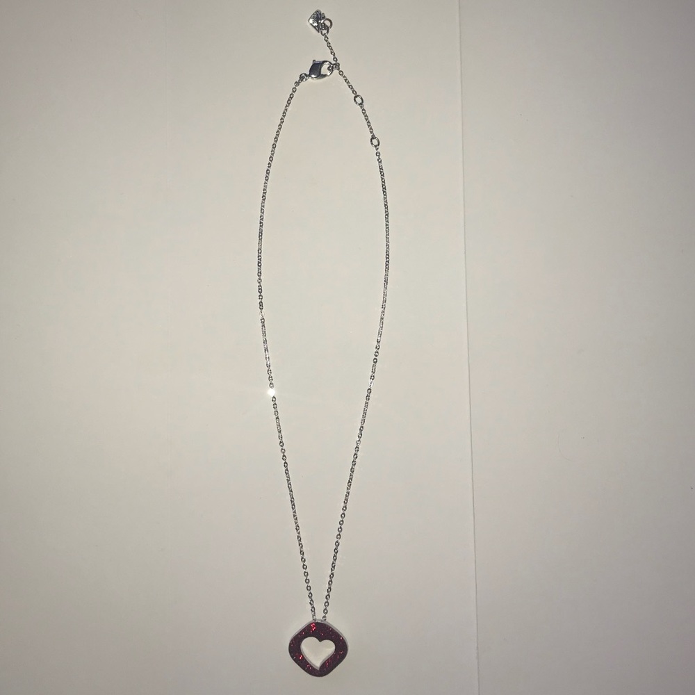 Swarovski crystal heart pendant necklace